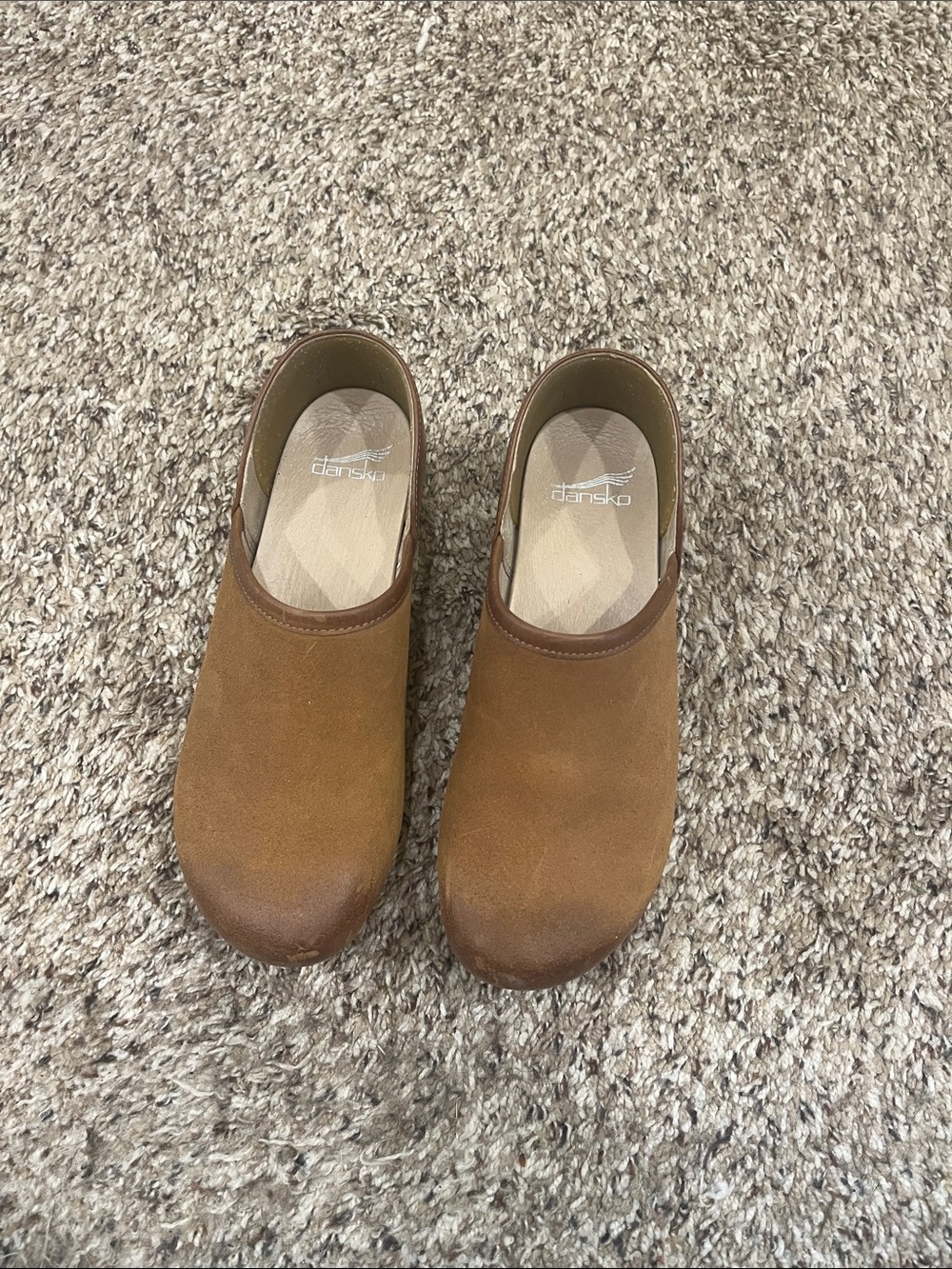 Dansko Brown Suede Slip-On Clogs